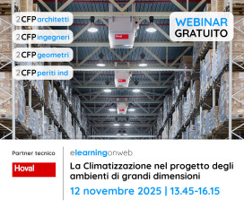 Webinar Hoval + Arkitectureonweb | La climatizzazione nel progetto degli ambienti di grandi dimensioni: tra prestazioni, comfort ed efficienza