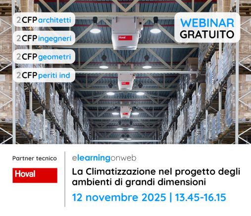 Webinar Hoval + Arkitectureonweb | La climatizzazione nel progetto degli ambienti di grandi dimensioni: tra prestazioni, comfort ed efficienza