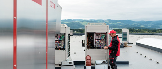 Sistema con pompe di calore riscalda per PMS