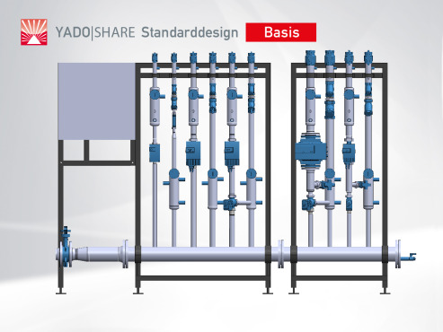 CAD-Abbildung: Heizungsverteiler YADOS-SHARE 1E-4H-1IS - Standarddesign Basis