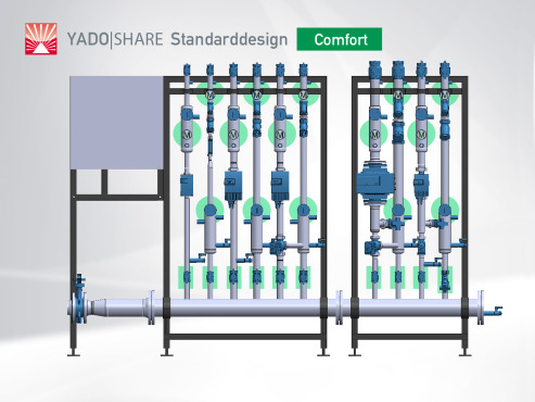 CAD-Abbildung: Heizungsverteiler YADOS-SHARE 1E-4H-1IS - Standarddesign Comfort