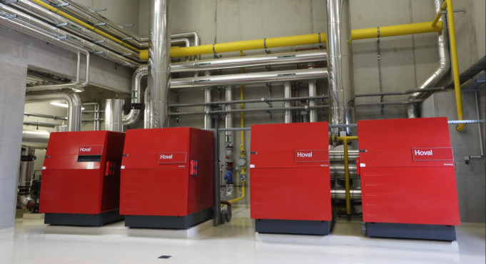 Chaufferie SEW Usocome avec chaudières condensation UltraGas
