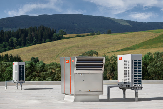 Dezentrale Lösung mit Hoval RoofVents und Wärmepumpe in Istebne (SK).