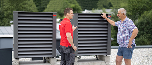 Installateur Fuchs setzt auch beim eigenen  Firmen-Neubau auf Lösung von Hoval