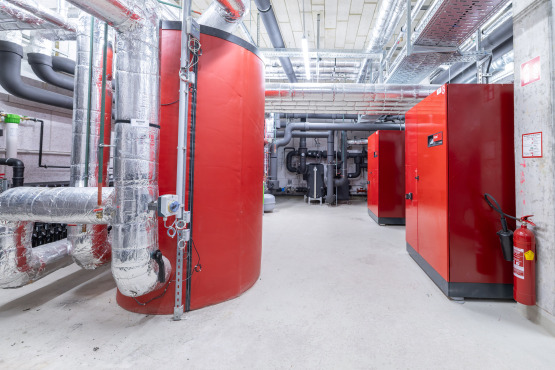 Heizraum im Wohnquartier Hirschfeld