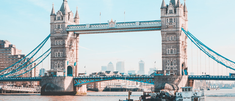 Tower Bridge a Londra, Regno Unito