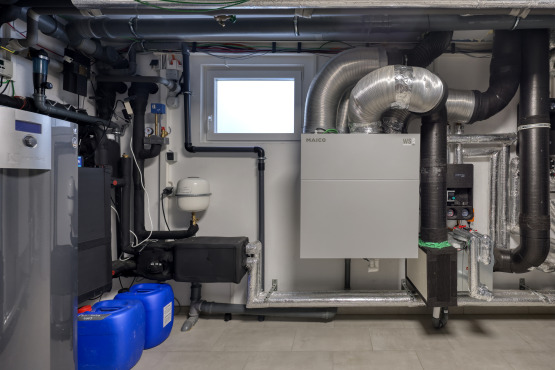 Die Luft/Wasser-Wärmepumpe liefert wertvolle Daten für die Forschung.