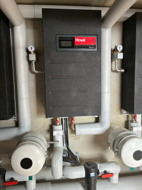 Die Inneneinheit der Belaria® pro 24 Wärmepumpe.