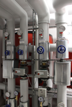 Im Technikraum laufen alle Systemkomponenten zusammen. 