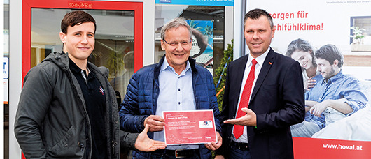 Harkam in Wildon als bester Hoval Partnerinstallateur ausgezeichnet