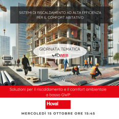  Giornata Tematica Infoweb _ Soluzioni per il riscaldamento e il comfort ambientale a basso GWP