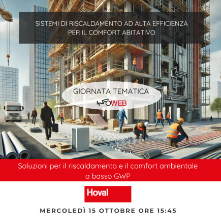  Giornata Tematica Infoweb _ Soluzioni per il riscaldamento e il comfort ambientale a basso GWP