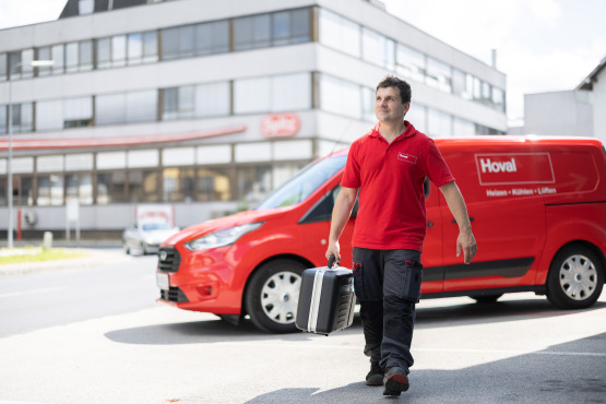 24/7 im Einsatz: der Kundendienst von Hoval.