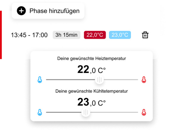 HovalConnect App screen