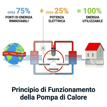Come funziona una pompa di calore