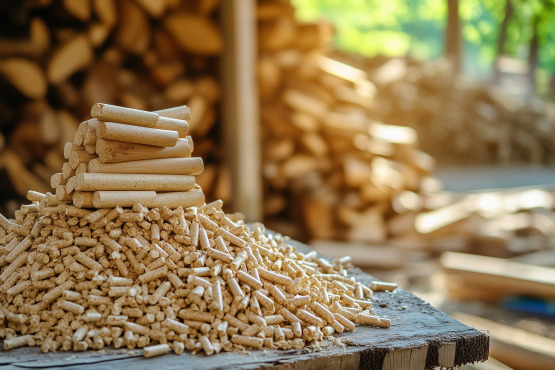 Pellets in verschiedenen Größen