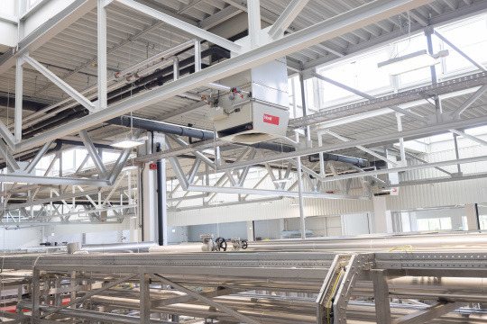 Produktionshalle Hallenklima
