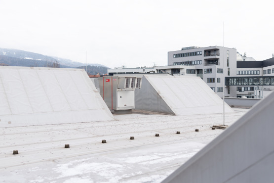 RoofVent Sporthalle Leoben Außenbereich