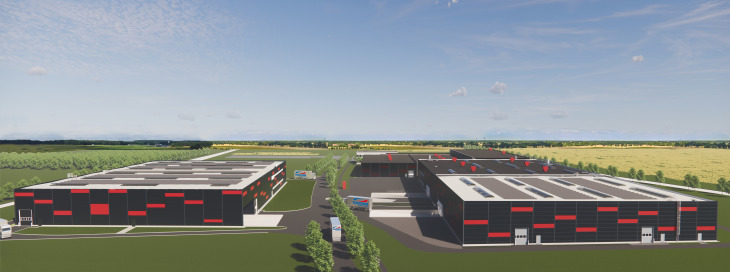 Foto: Luftaufnahme YADOS Hauptsitz, Werk 1, Hoyerswerda