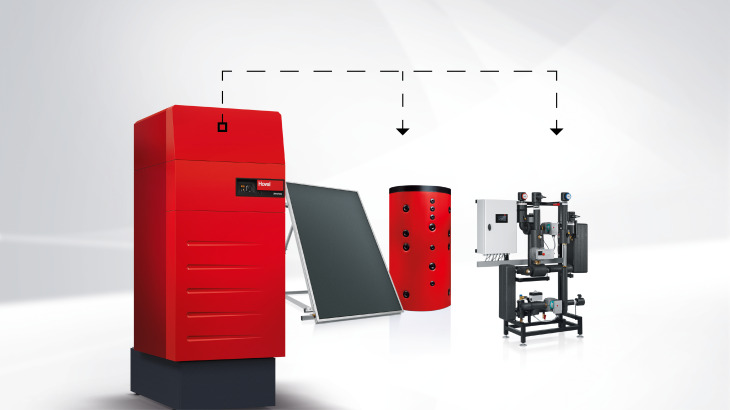 Хибридна система с газов кондензационен котел и слънчеви колектори