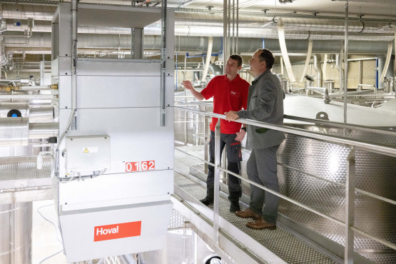 Die TopVent®-Geräte von Hoval halten die Luftfeuchtigkeit im gewünschten Bereich. 